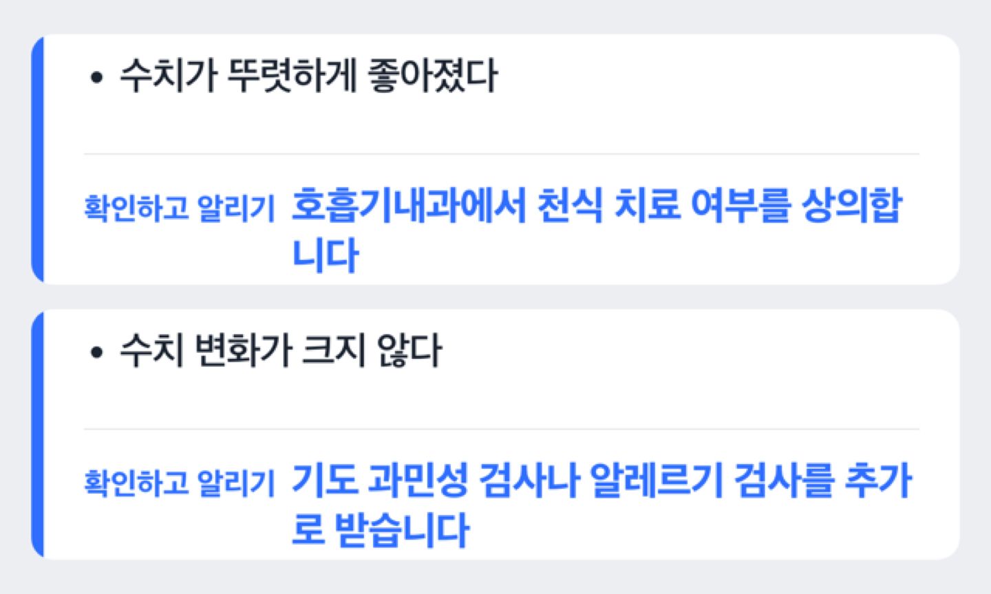 천식 진단 절차를 정리한 흐름 도해