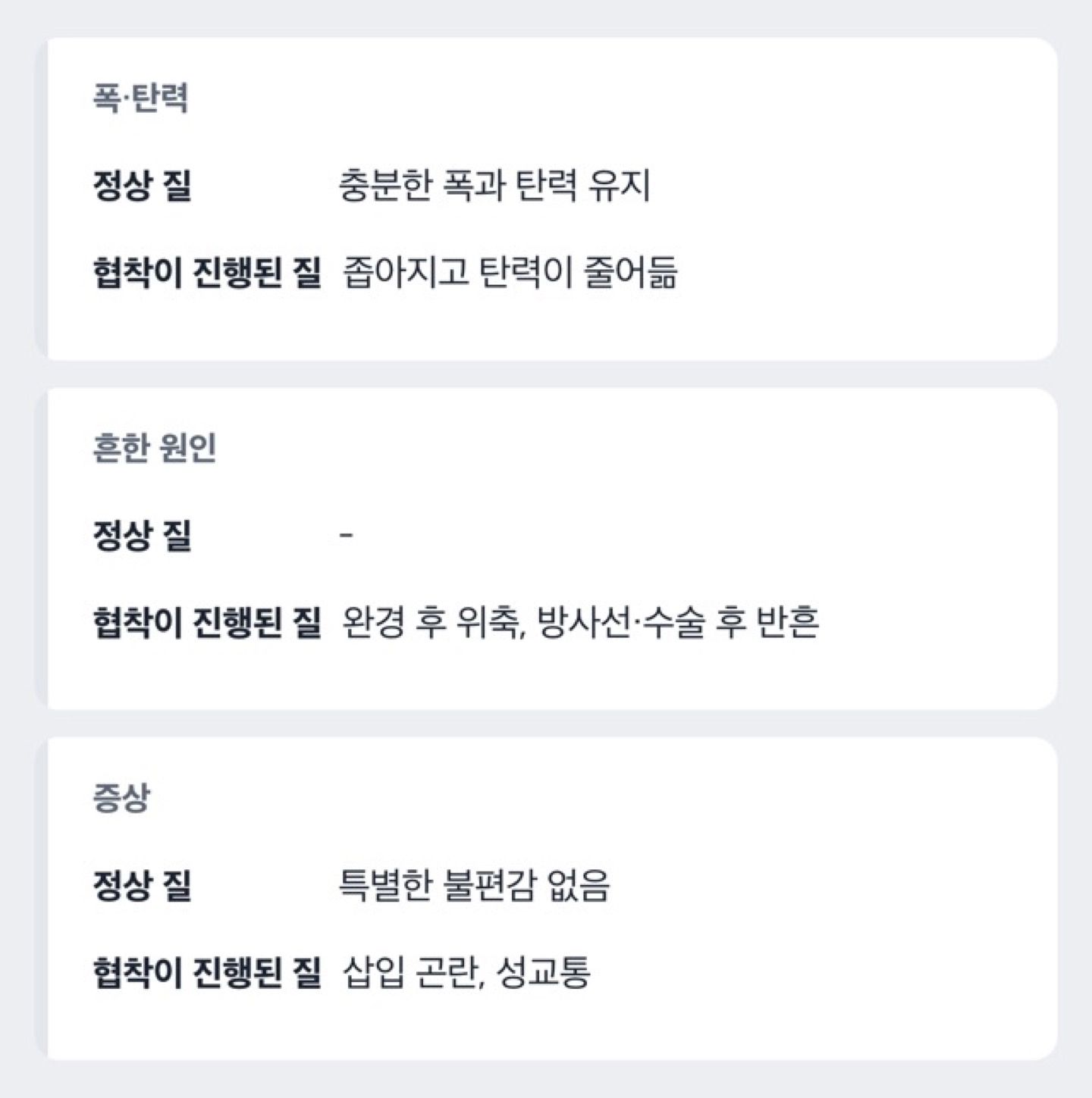 도해: 질협착이란 무엇일까요, 원인과 관리법