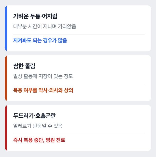반응 대응단계 도해