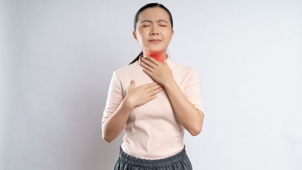 호흡기질환, 목아픔