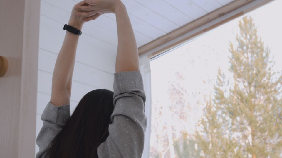 기지개, 공복, 물, 과일, 공복 과일