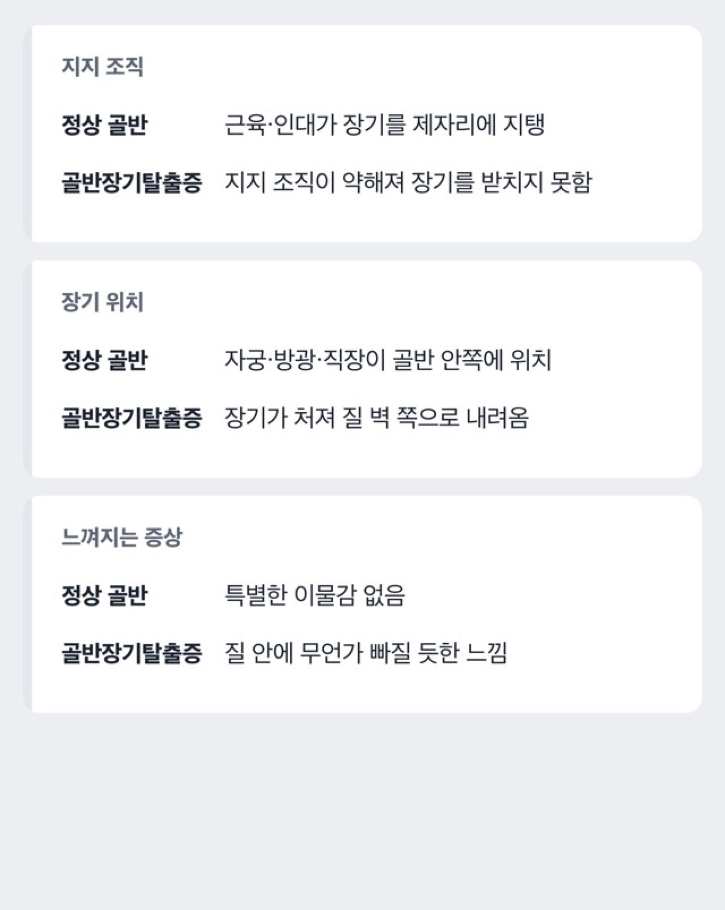 도해: 골반장기탈출증이란 무엇인가요